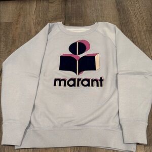 Isabel Marant Light Blue Sweatshirt with Logo
